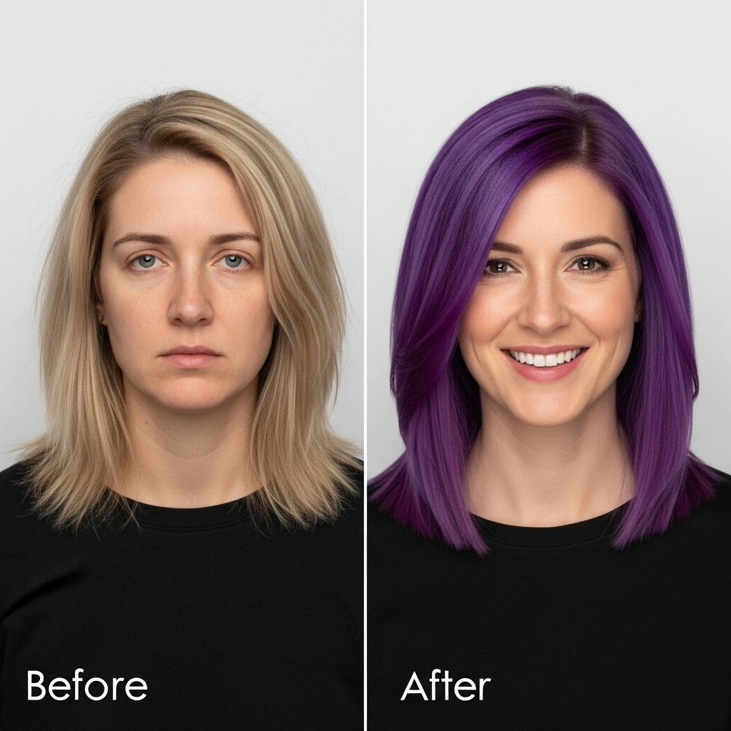 purple hair dye