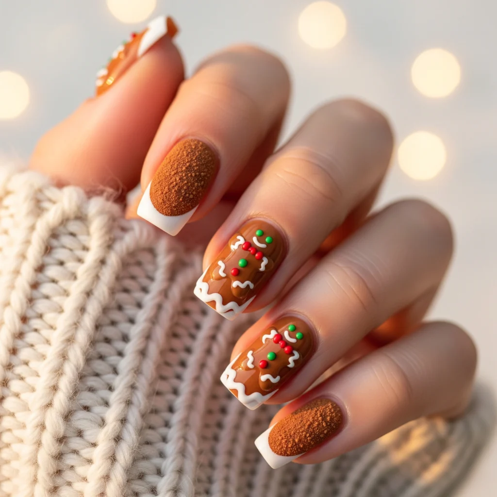 Save $80 on Gingerbread Nails (DIY Tutorial)
