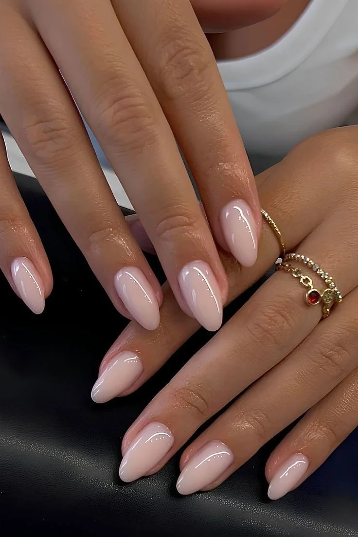 Elegant almond nail designs showcasing polished and classy styles.